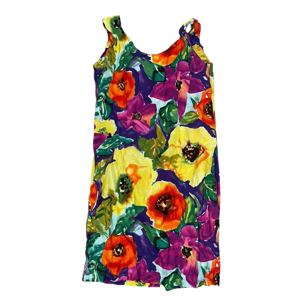 Jams World Purple Sundress Sleeveless Scoop Neck Midi